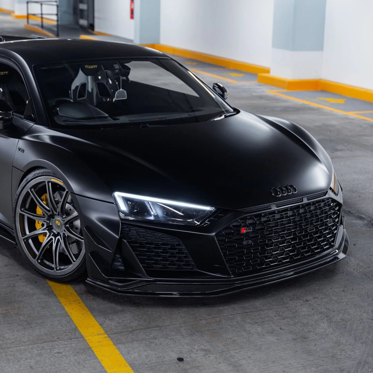 Audi R8 4S Facelift LCI Pre-Preg Carbon Fibre Front Bumper Canards by TRE (2021-2024)