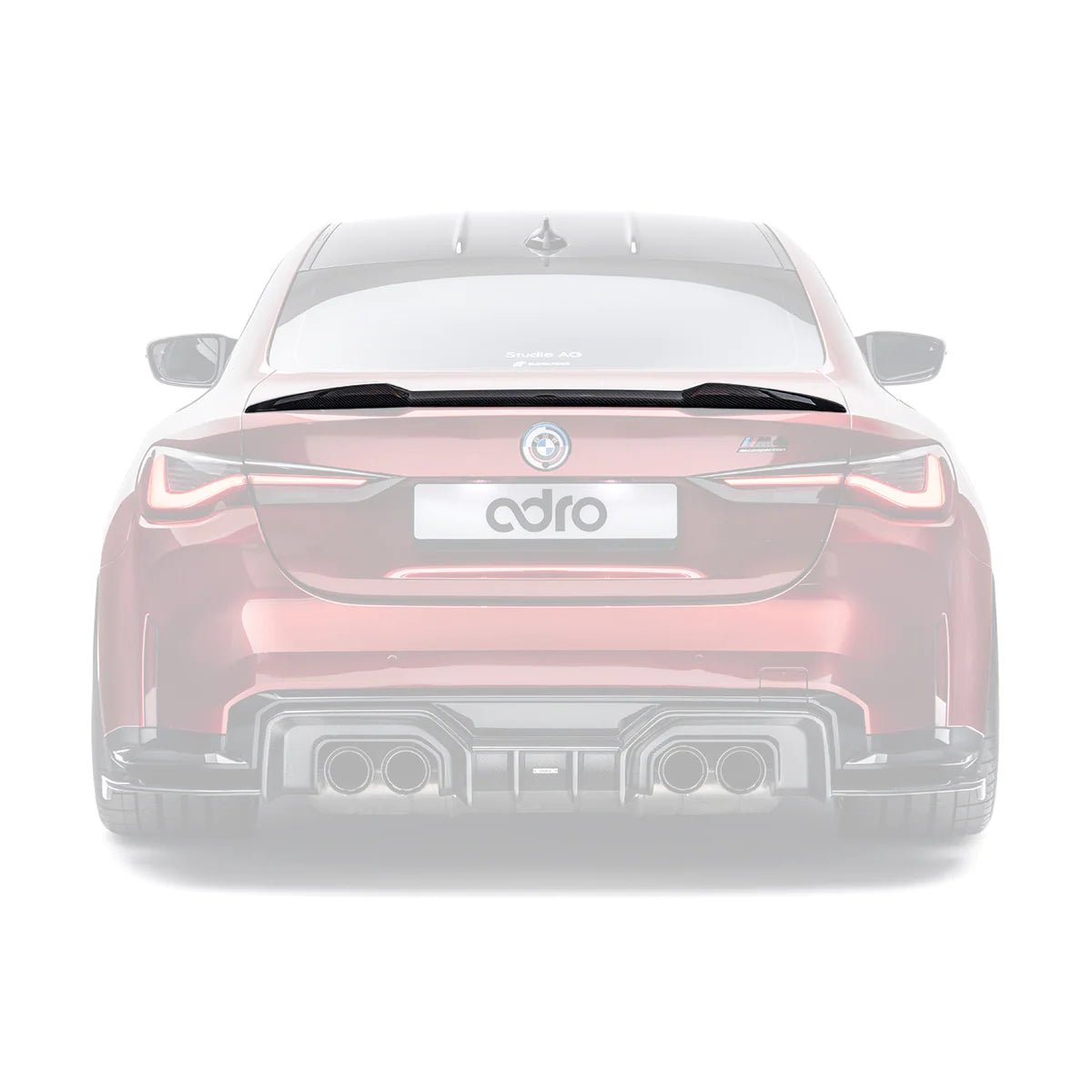 BMW 4 SERIES G22 & M4 G82 DRY CARBON FIBRE REAR TRUNK LIP SPOILER BY ADRO (2020+)
