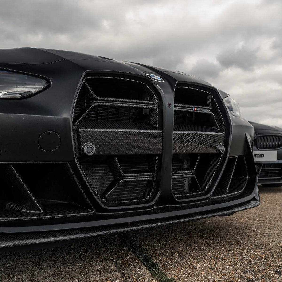 BMW G80 G81 M3 & G82 G83 M4 Pre-Preg Carbon Fibre CSL Front Kidney Grilles with ACC Fitment by TRE (2021+)